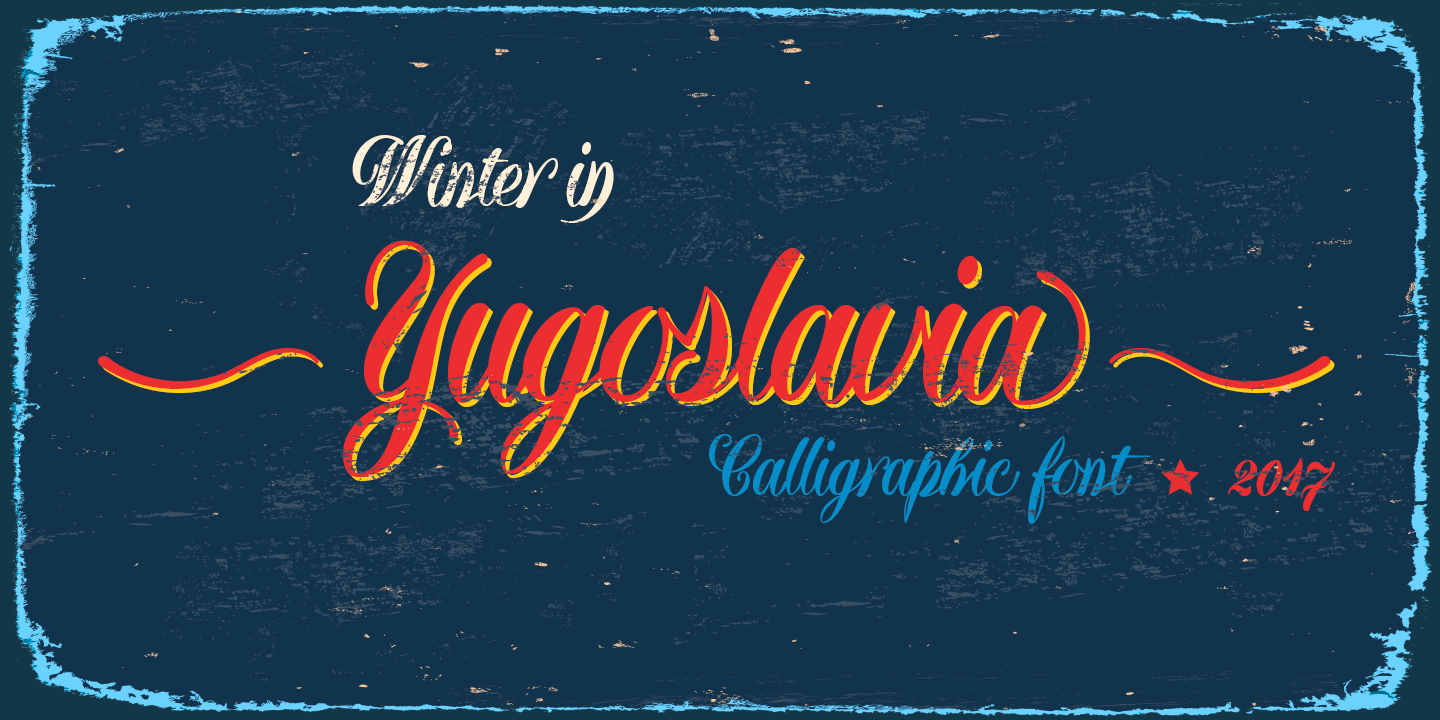 Example font Yugoslavia #1